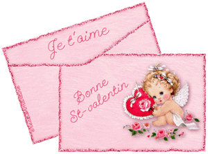Gif animé je t'aime bonne Saint Valentin